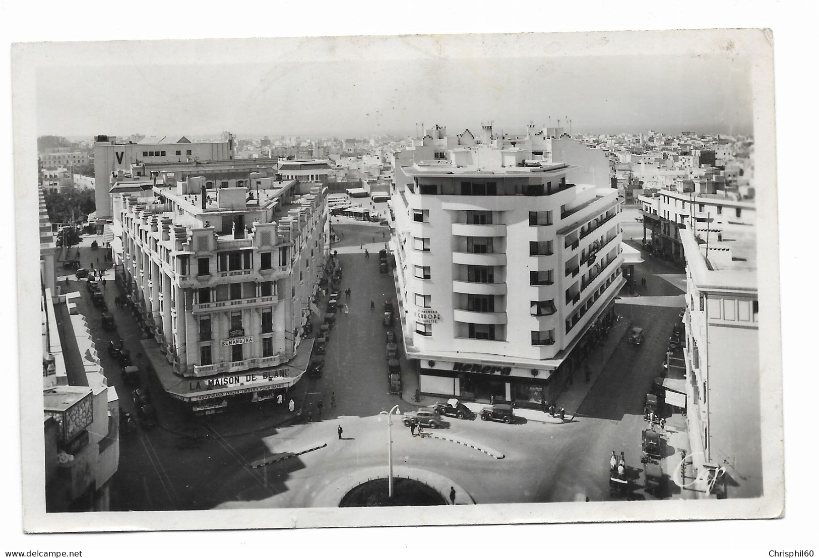 CASABLANCA - Panorama Sur La Place Et Rues Chénier Et Aristide Briand - Edit. CAP - - Casablanca