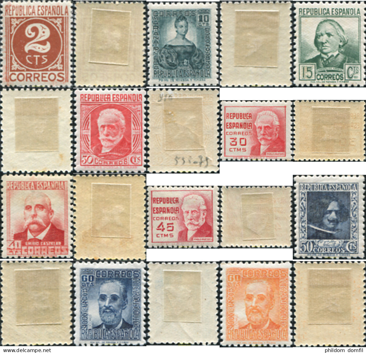 730380 HINGED ESPAÑA 1936 CIFRA Y PERSONAJES - Unused Stamps