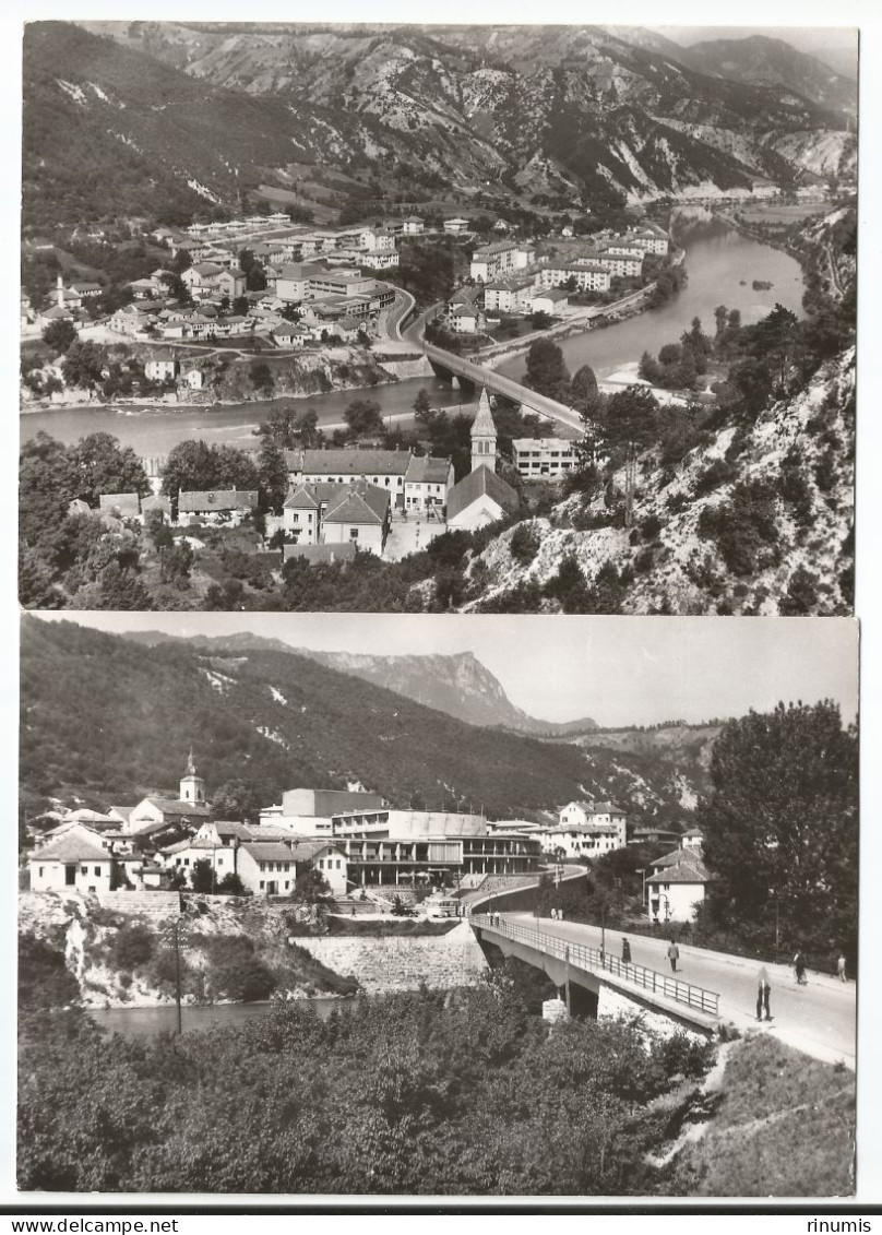 Konjic 2 Postcards 1963 Used - Bosnie-Herzegovine