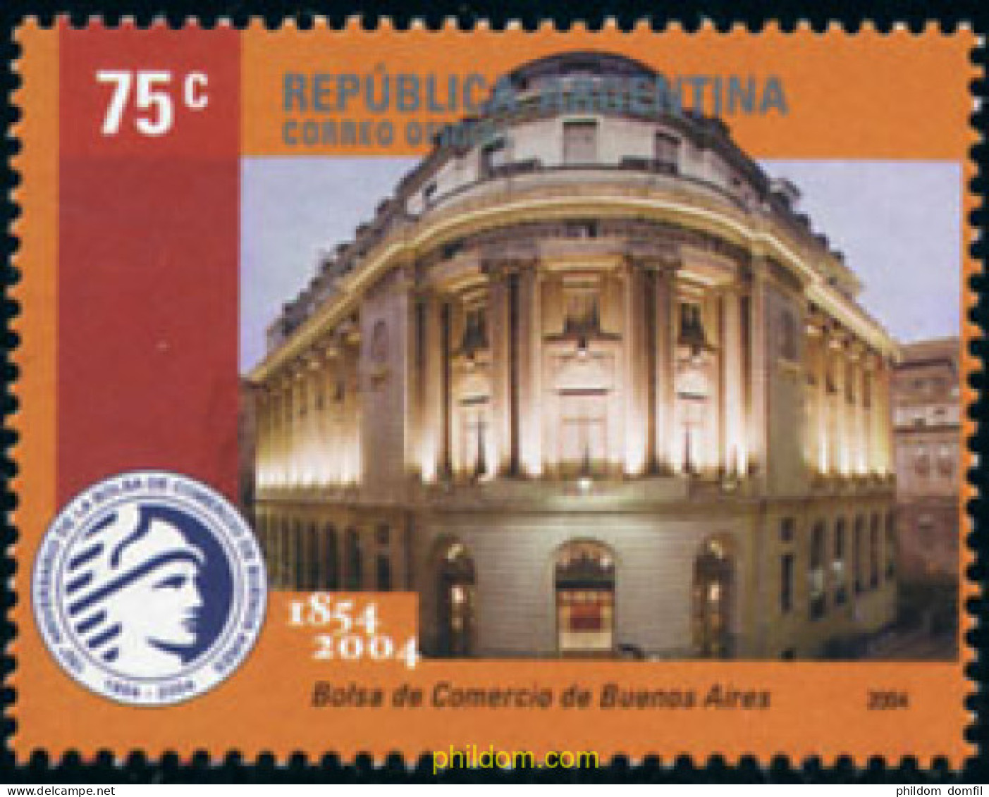 171623 MNH ARGENTINA 2004 150 ANIVERSARIO DE LA BOLSA DE COMERCIO DE BUENOS AIRES - Unused Stamps