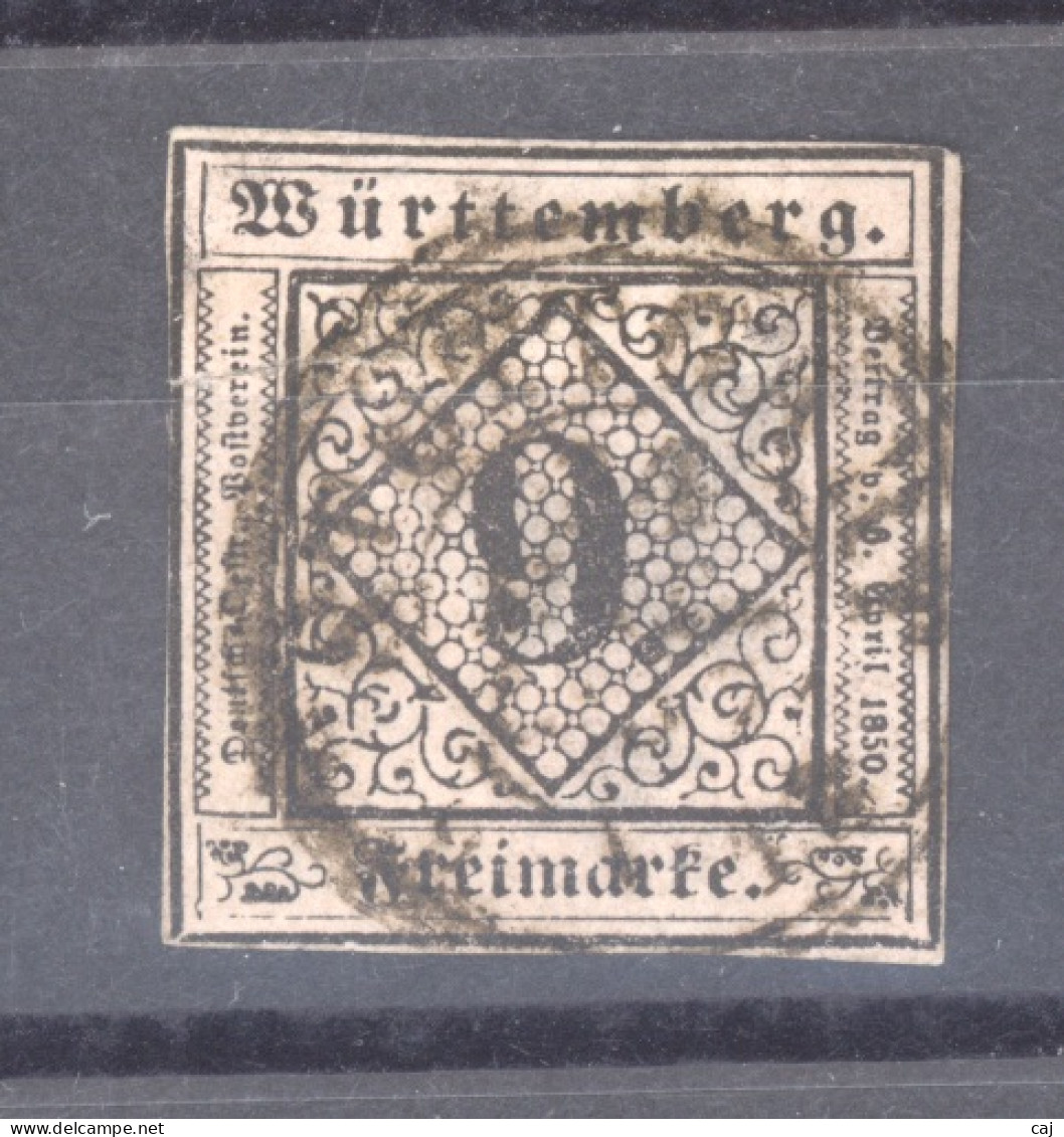 Wurtemberg  :  Mi  4  (o) - Used