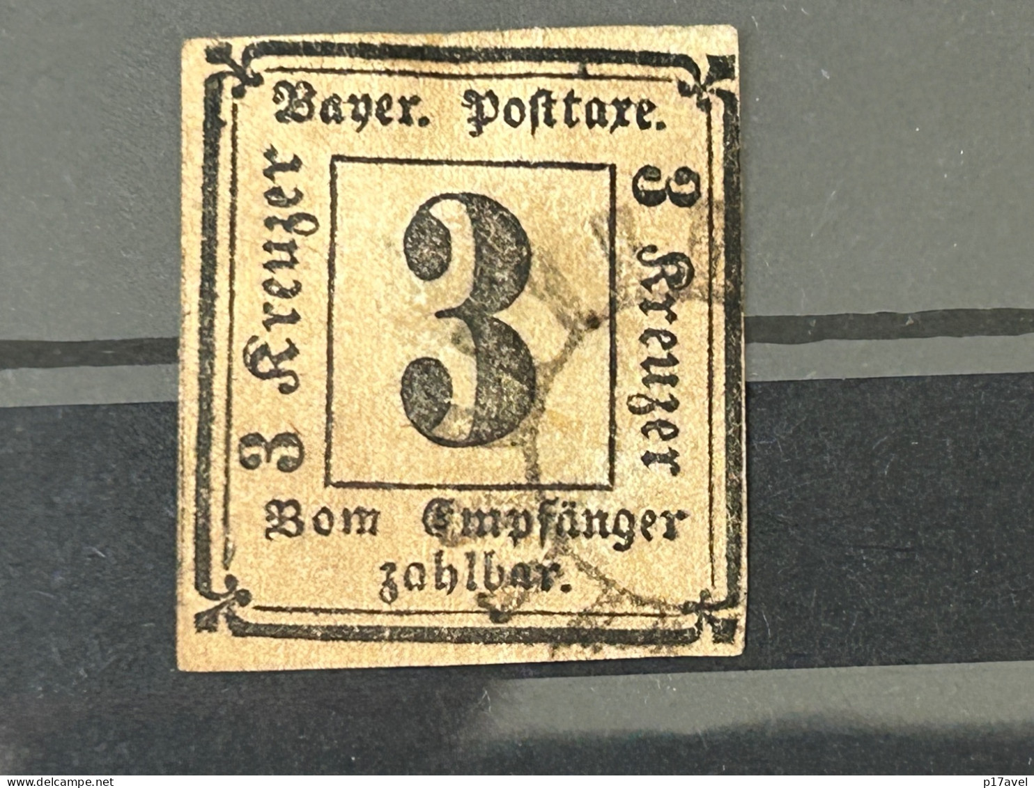 Bayern Portomarke Mi -Nr. 1 . Gestempelt . - Gebraucht