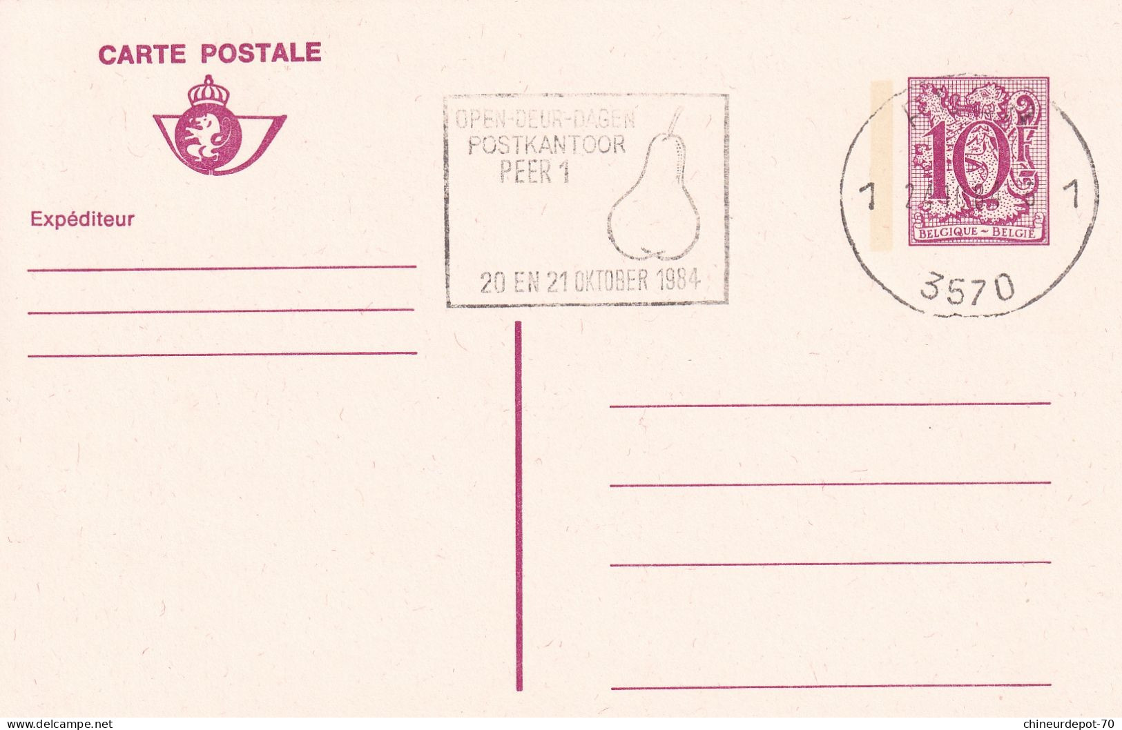 Lettres & Documents  Belgique België Belgium 1984 - Storia Postale