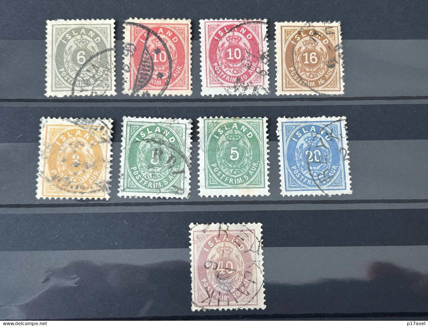 Island Klassiker Lot An Gestempelten Briefmarken . - Gebruikt