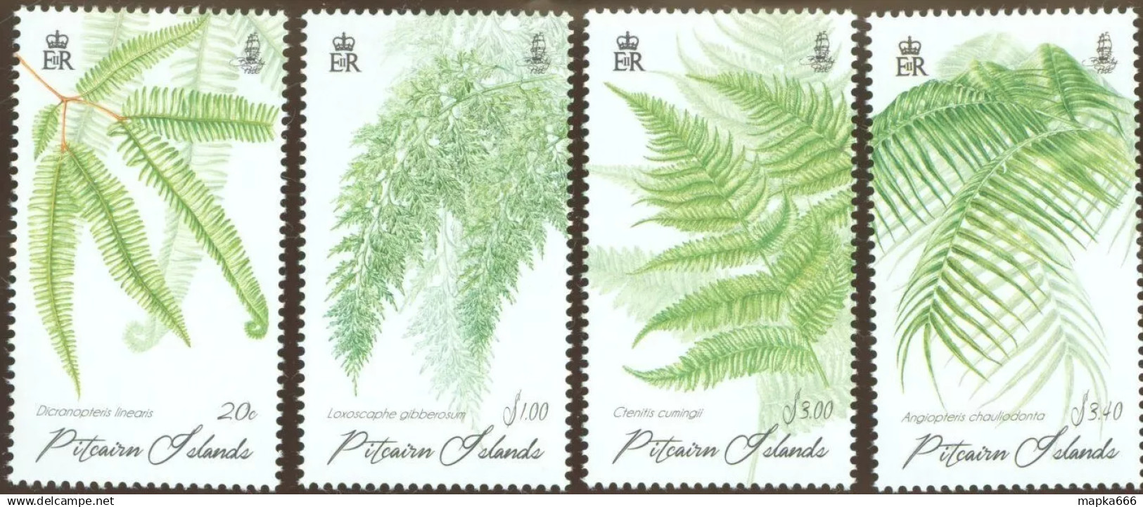 Ft161 2014 Pitcairn Islands Flora Flowers Michel 20 Euro #907-912 1Set Mnh - Autres & Non Classés