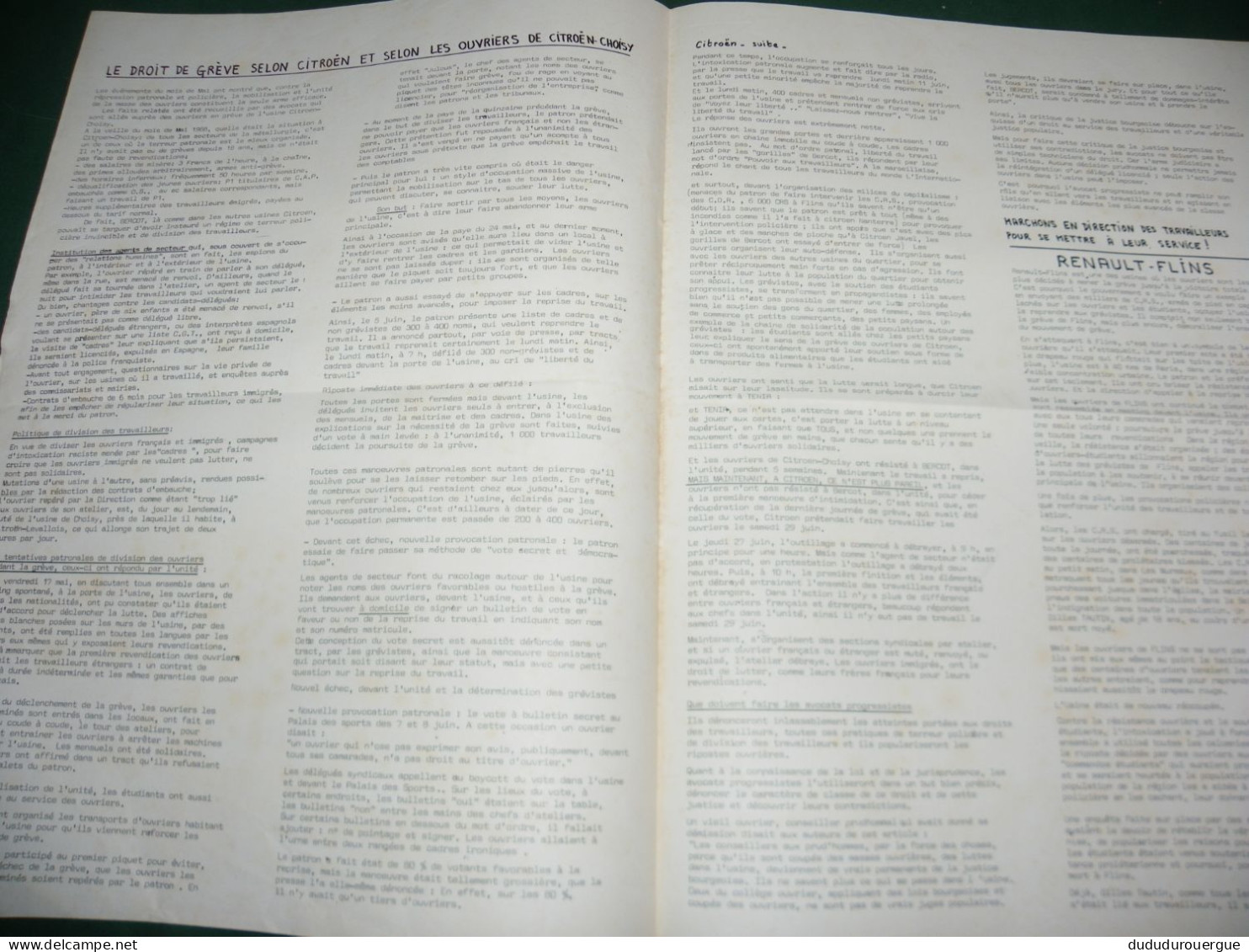 PROPAGANDE  1968 : LE TRIBUNAL DU PEUPLE , JOURNAL DES AVOCATS AU SERVICE DU PEUPLE , LE N° 1 JUILLET 1968  , 0,50 F - Zonder Classificatie