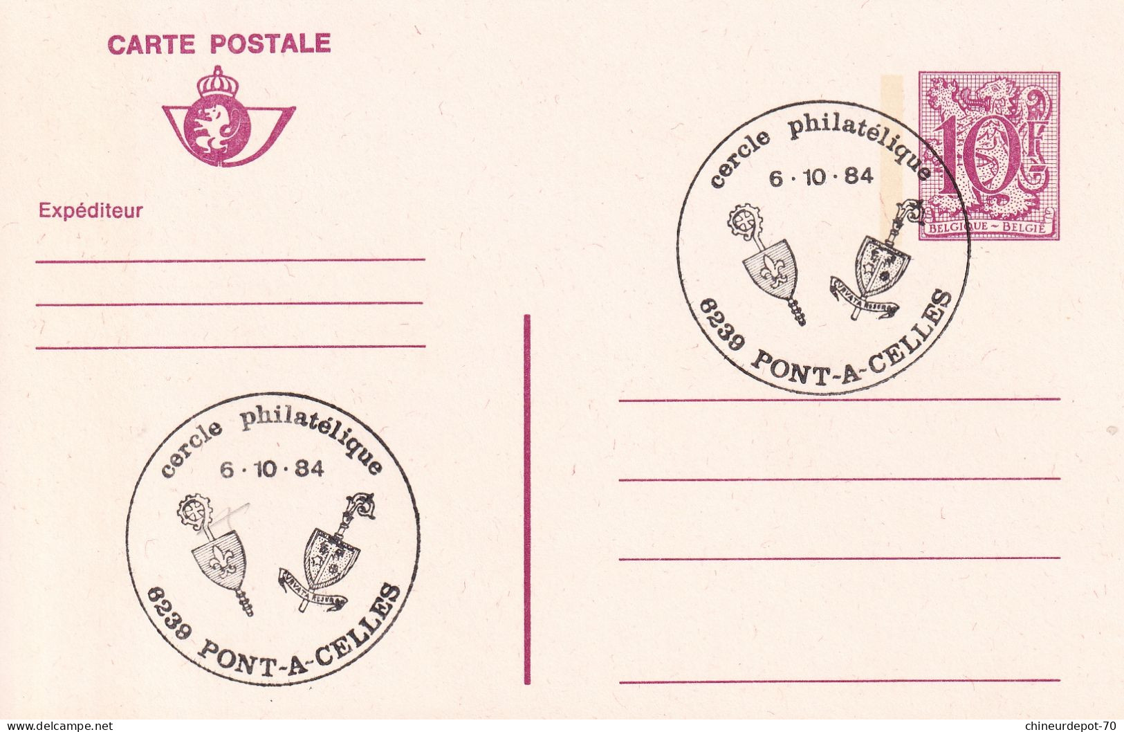 Lettres & Documents  Belgique België Belgium Pont-à-Celles1984 - Cartas & Documentos
