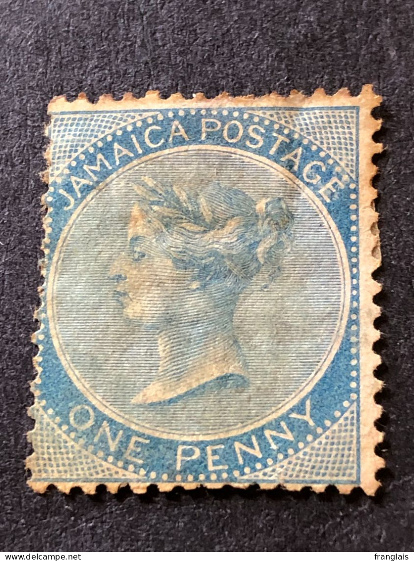 JAMAICA  SG 8  1d Blue Wmk CC Crown MH* CV £100 - Jamaica (...-1961)