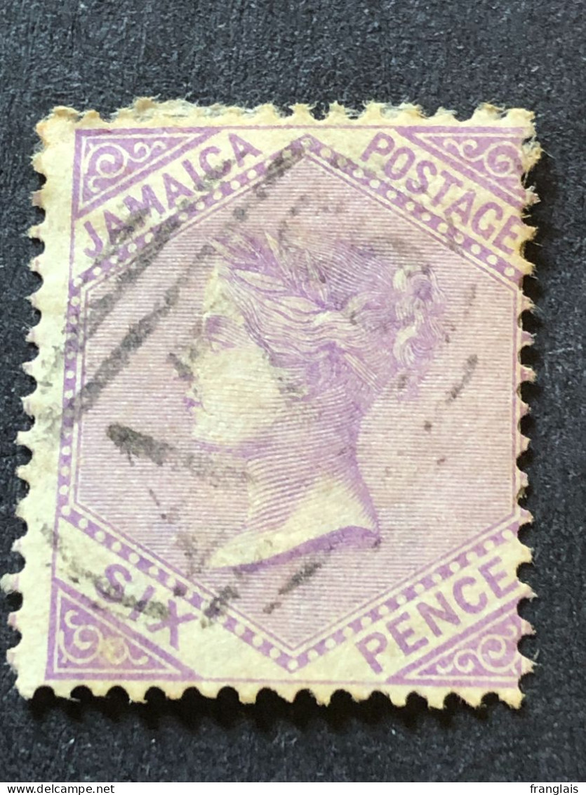 JAMAICA  SG 12  6d Mauve Wmk CC Crown FU - Jamaica (...-1961)