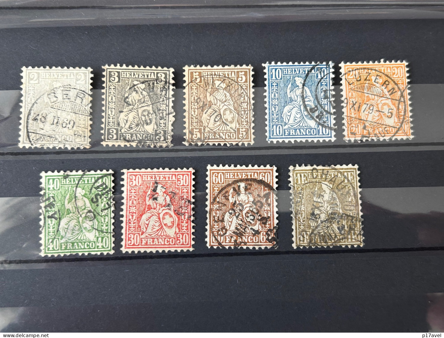 Schweiz Helvetia Mi - Nr. 20 - 28 . Gestempelt . - Used Stamps