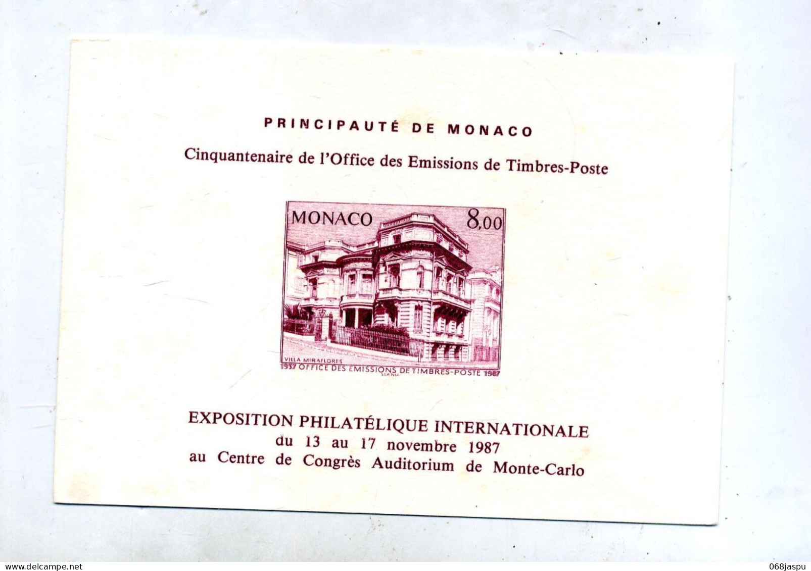 Epreuve  Exposition   Villa - Storia Postale