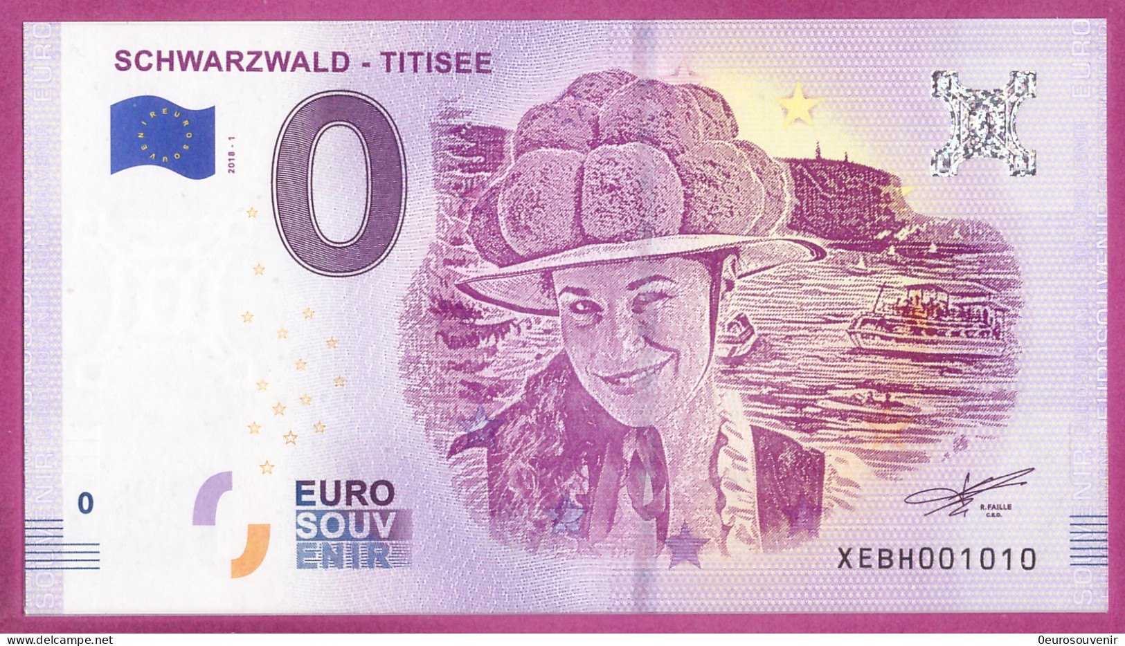 0-Euro XEBH 2018-1 SCHWARZWALD - TITISEE - Essais Privés / Non-officiels