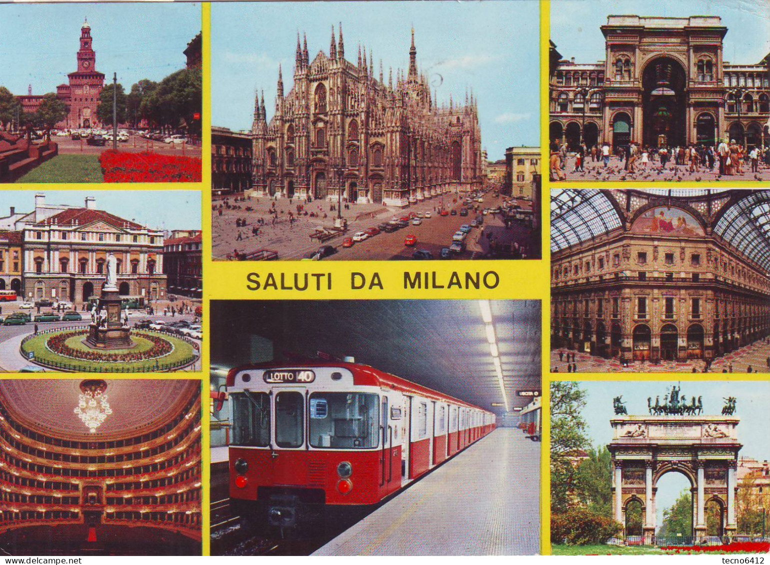 Milano - Saluti Con Vedutine - Viaggiata - Milano (Milan)