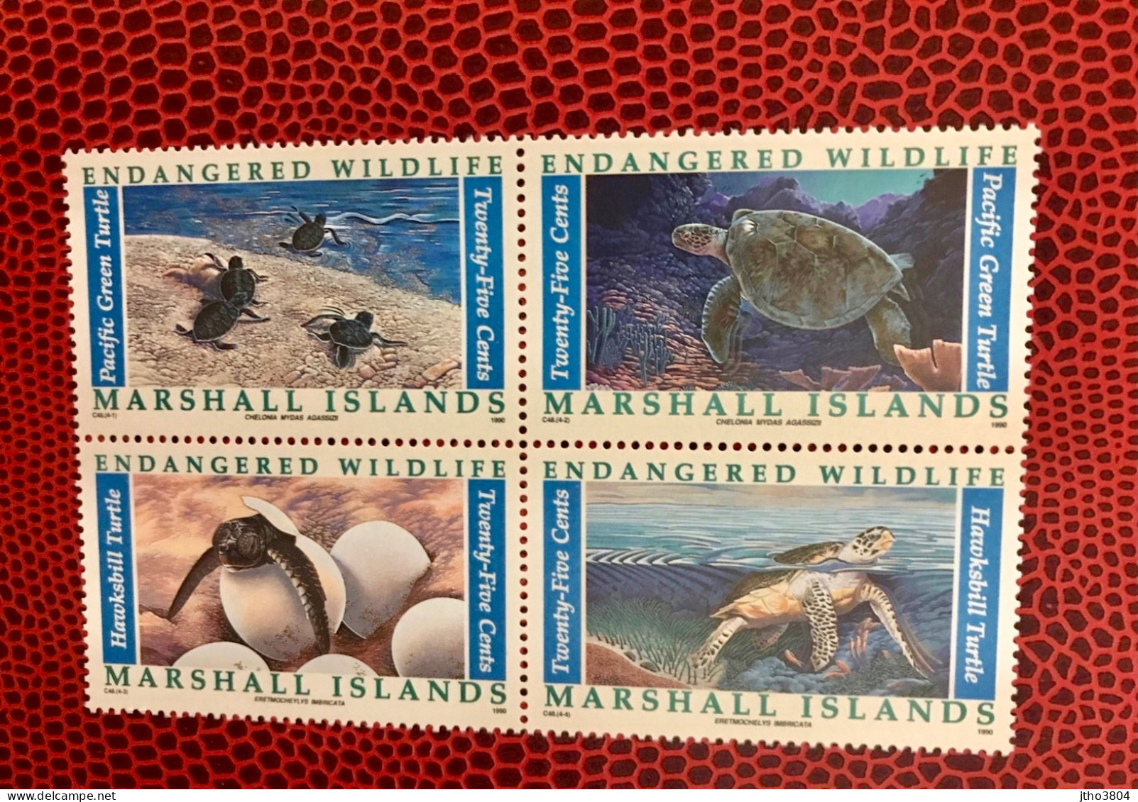 MARSHALL ISLANDS 1990 4v Neuf MNH ** YT 296 / 299 Reptil Tortuga Reptile Turtle Reptil Schildkröte Réptil Tartaruga - Tartarughe