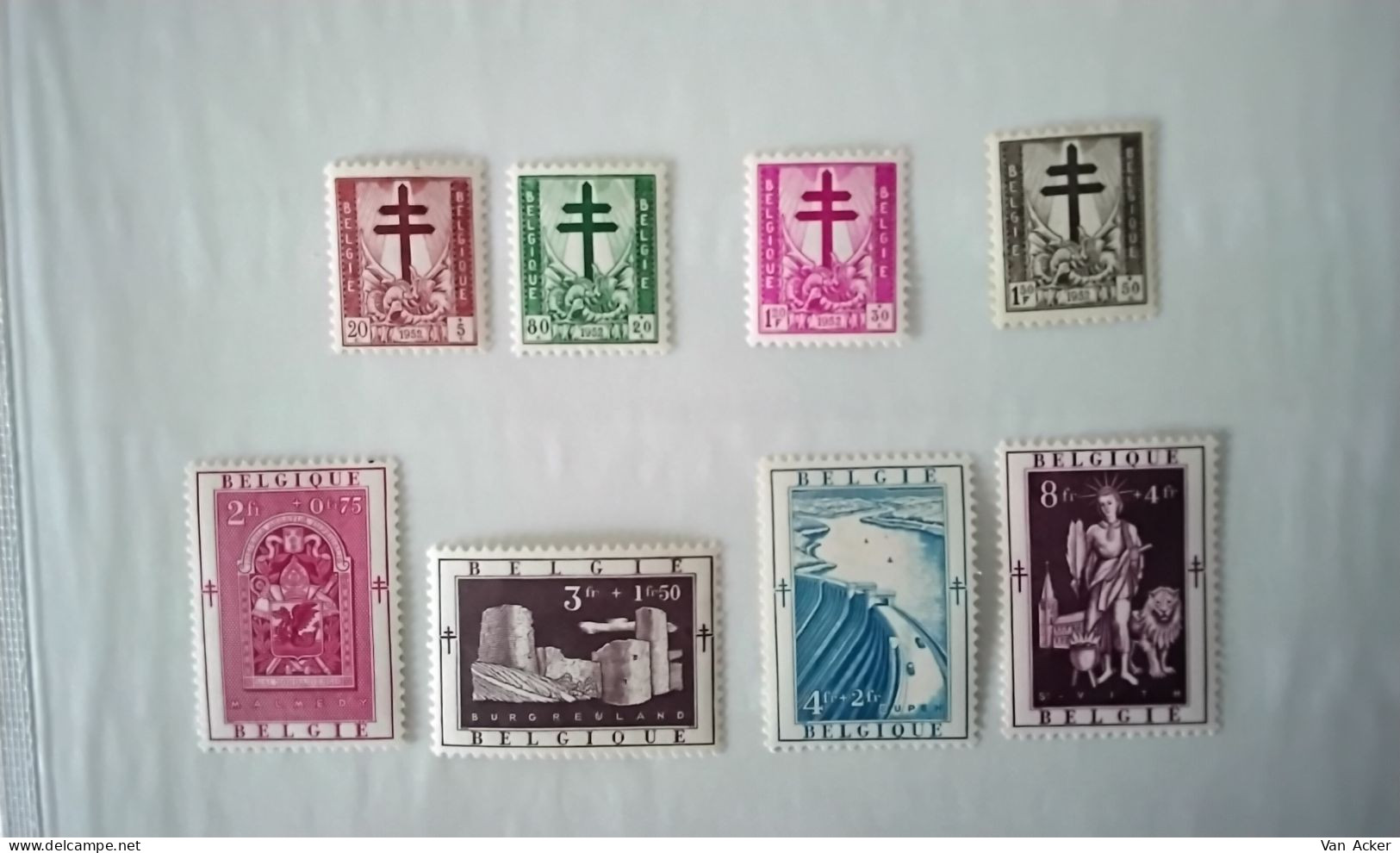 Nr.900/907** Antiteringzegels 1952 - Neufs