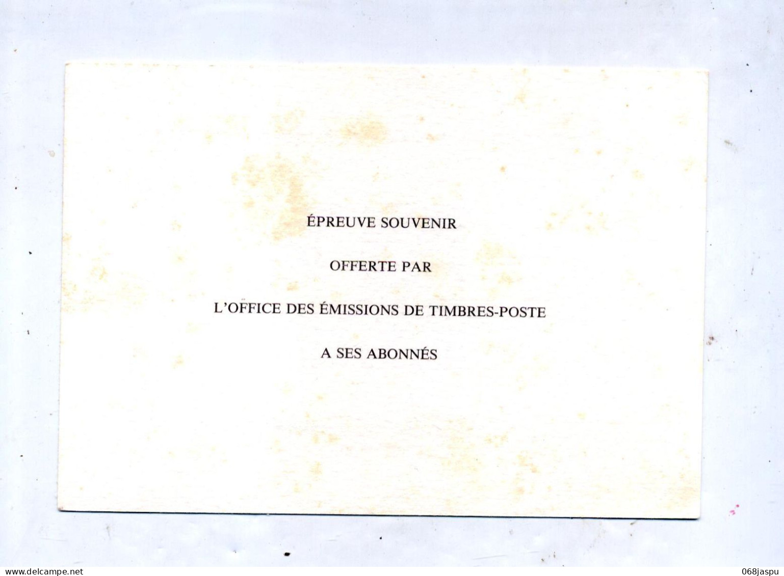 Epreuve  Centenaire Du Timbre - Briefe U. Dokumente