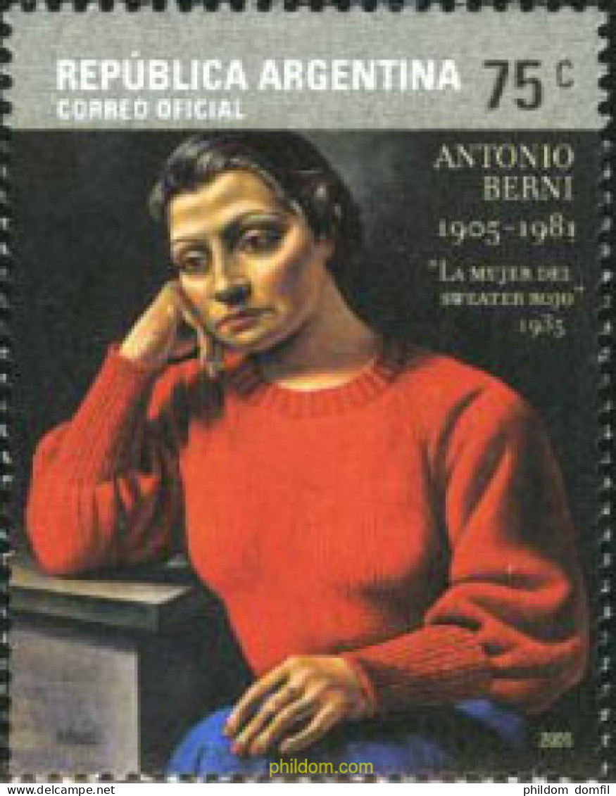 179036 MNH ARGENTINA 2005 HOMENAJE AL PINTOR ANTONIO BERNI - Unused Stamps