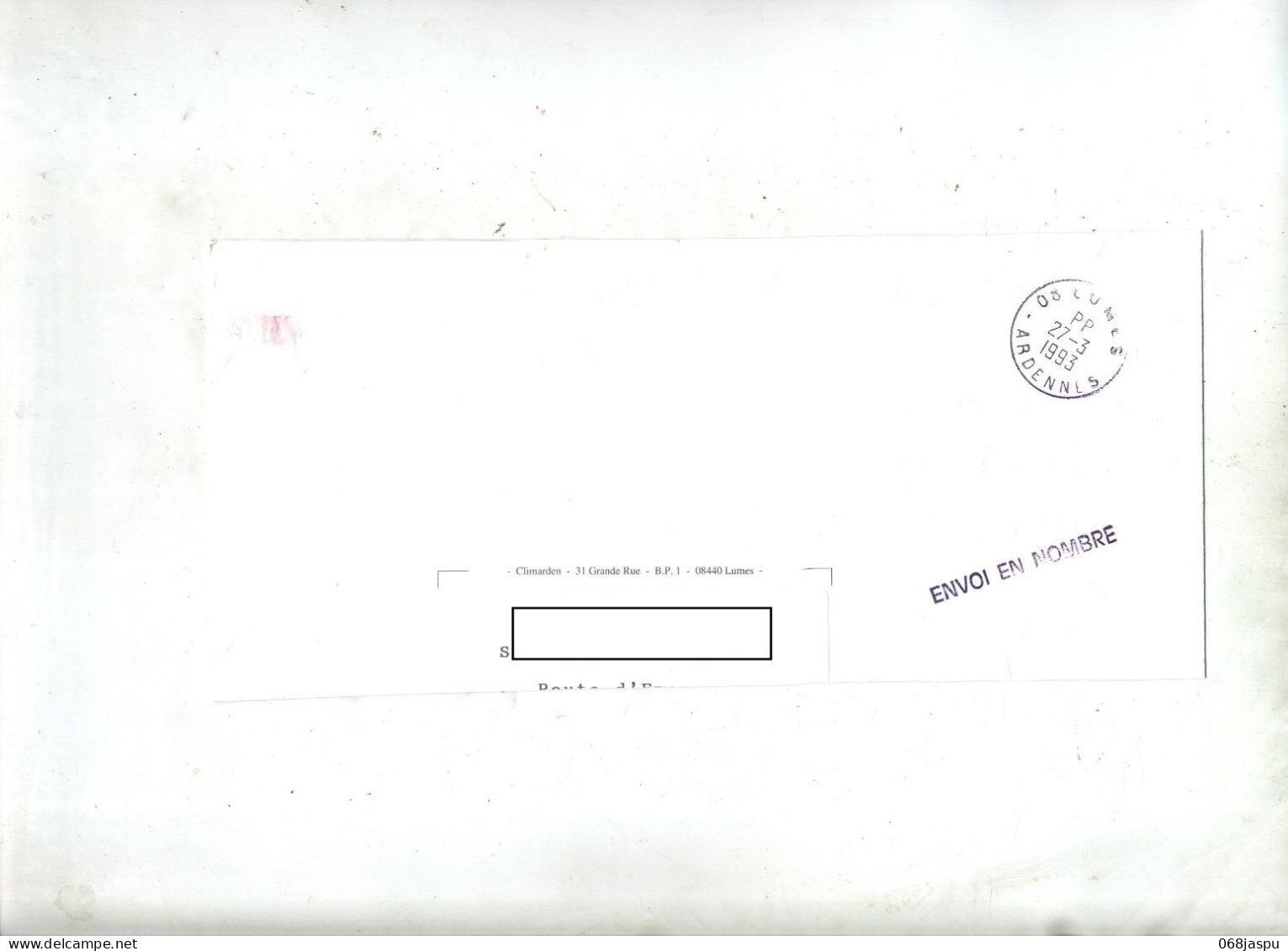 Grand Fragment De Lettre Cachet  Port Payé  Lumes - Manual Postmarks