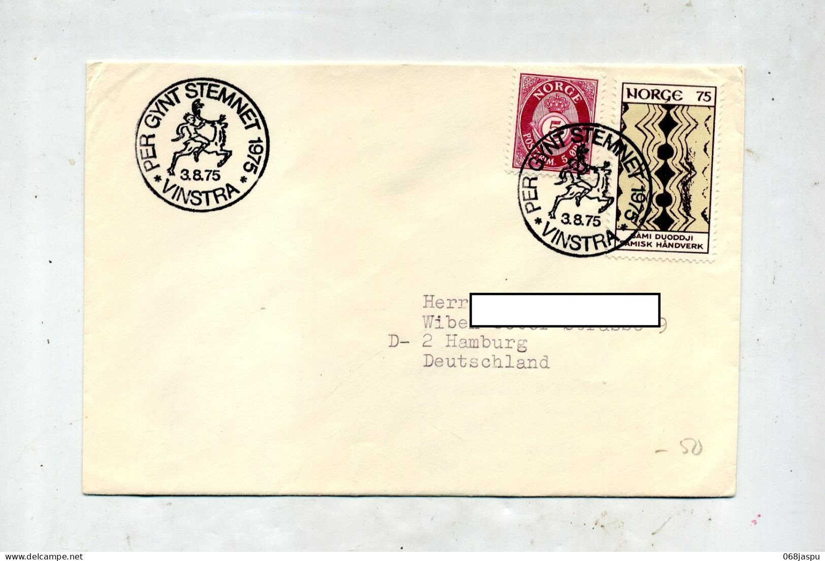 Lettre Cachet Vinstra  Renne ? - Storia Postale