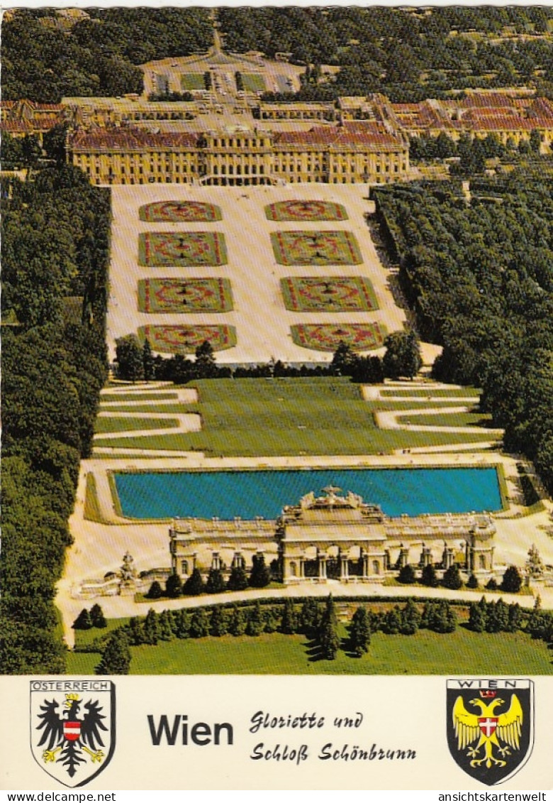 Wien, Gloriette Und Schloß Schönbrunn Ngl #G5042 - Autres & Non Classés