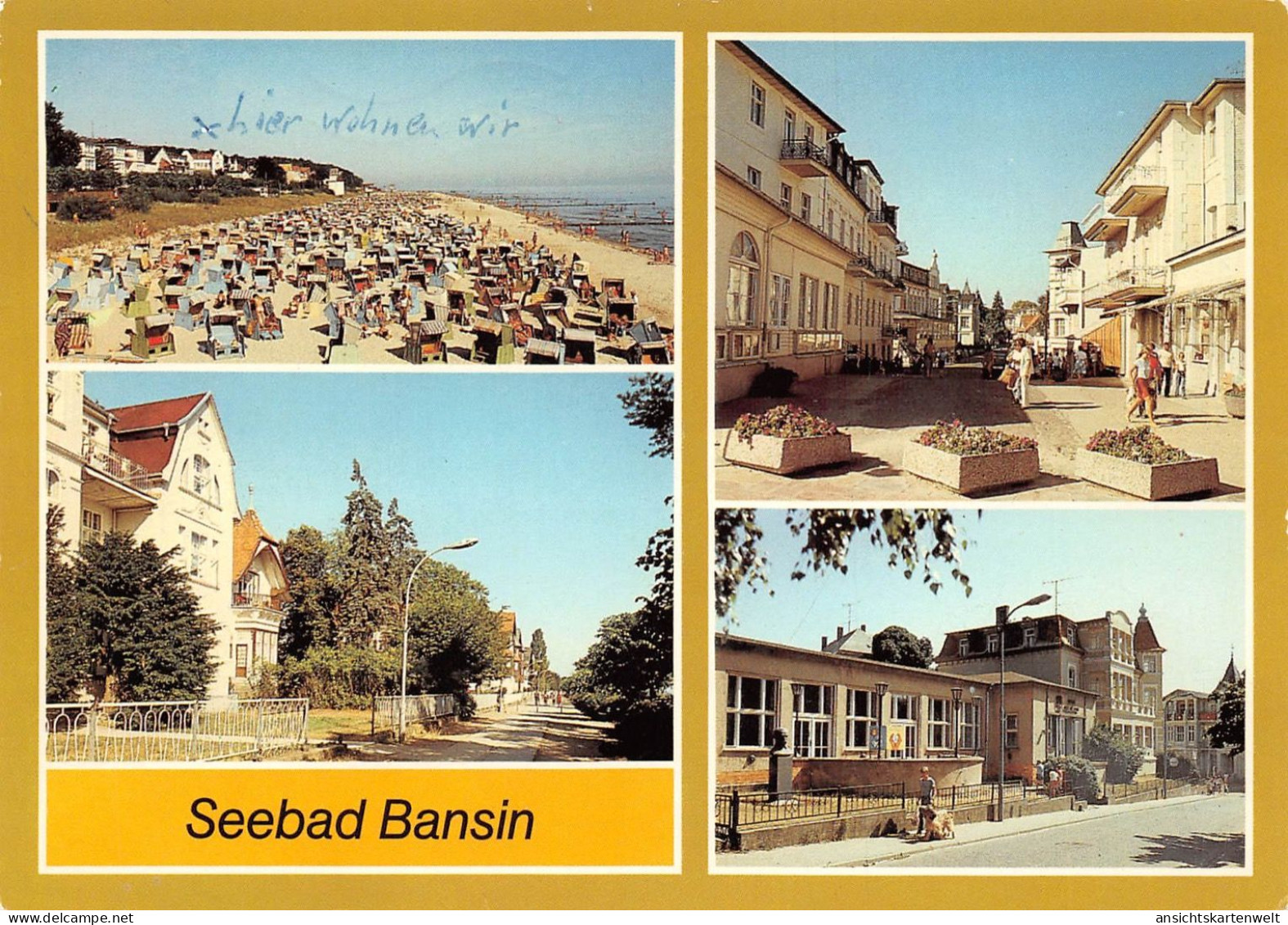 Ostseebad Bansin Strand Promenade Straße Gl1986 #169.507 - Otros & Sin Clasificación