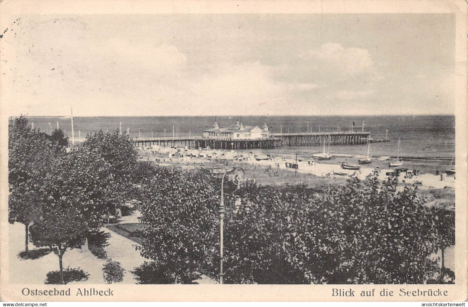 Ostseebad Ahlbeck Blick Auf Die Seebrücke Gl1939 #169.497 - Altri & Non Classificati