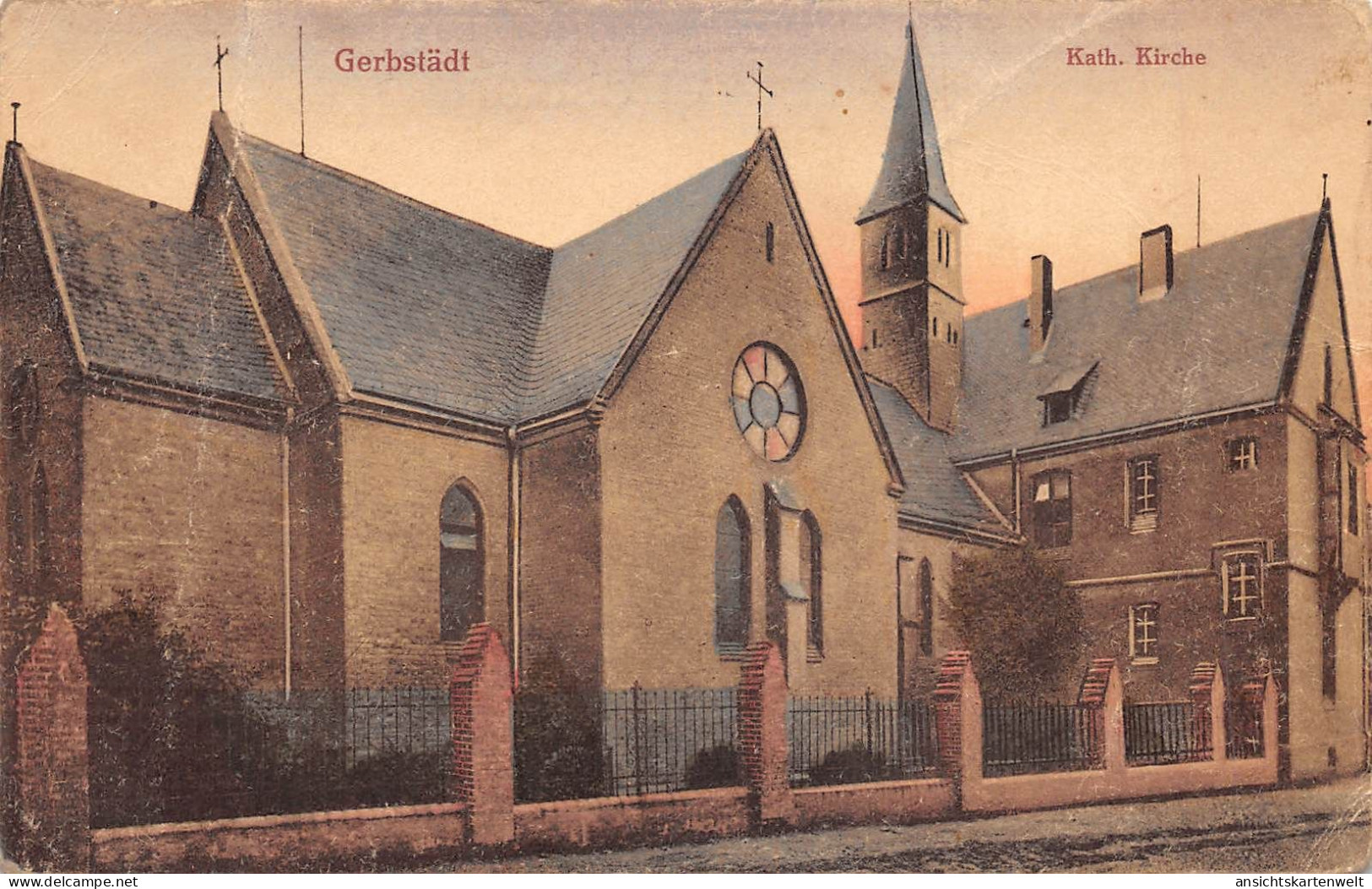 Gerbstädt Katholische Kirche Gl1939 #171.782 - Sonstige & Ohne Zuordnung