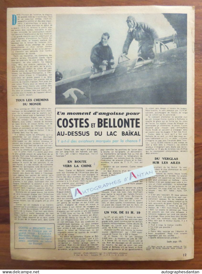 ● Air Sport 1943 Mouillard à Combegrasse - Roland Claudel - concours Vichy etc.- Revue des sports aériens - journal