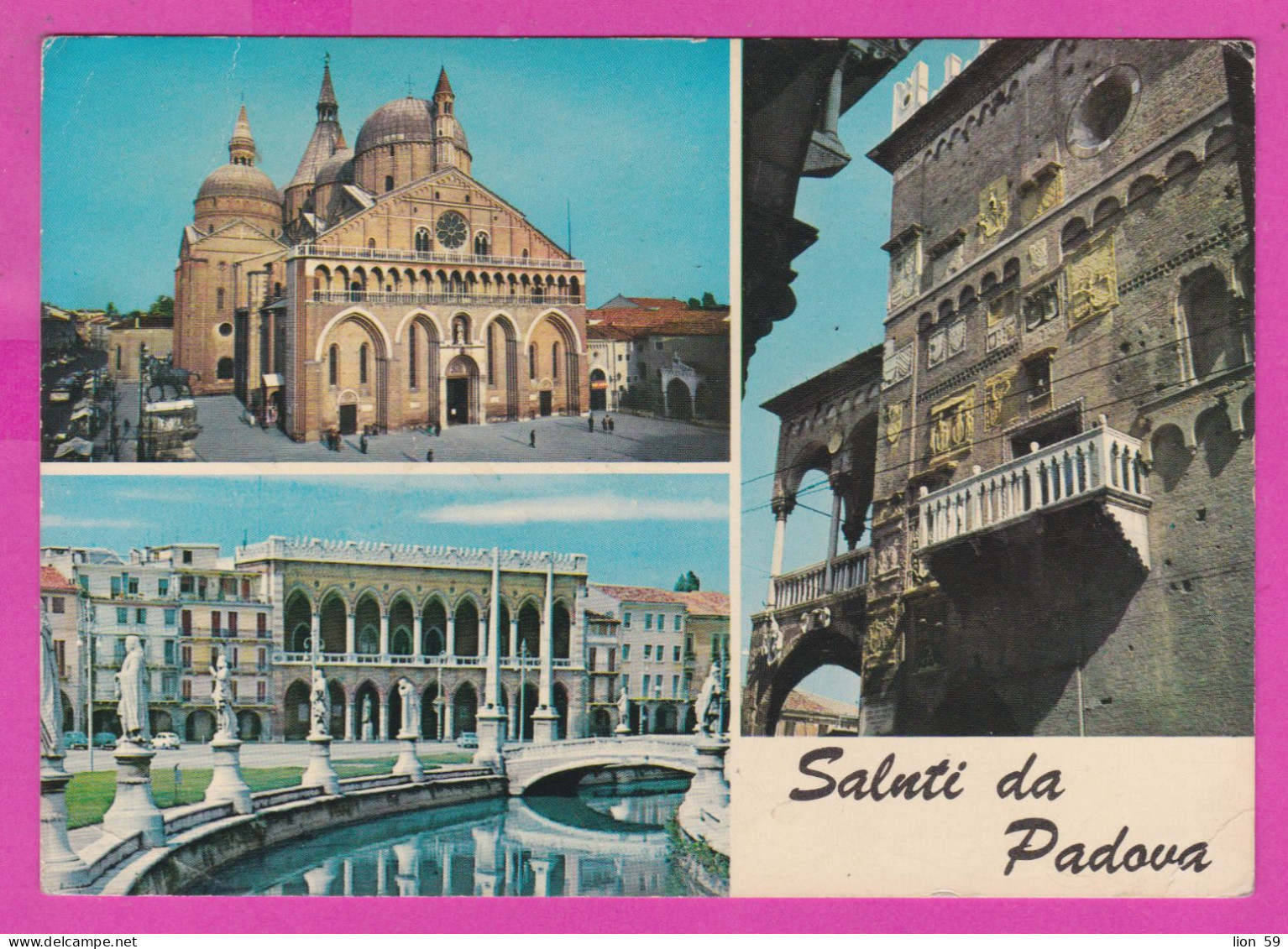 293906 / Italy - Saluti Da Padova - Old Architecture PC 1972 PadovaUSED - 5+50 L Coin Of Syracuse - 1971-80: Poststempel