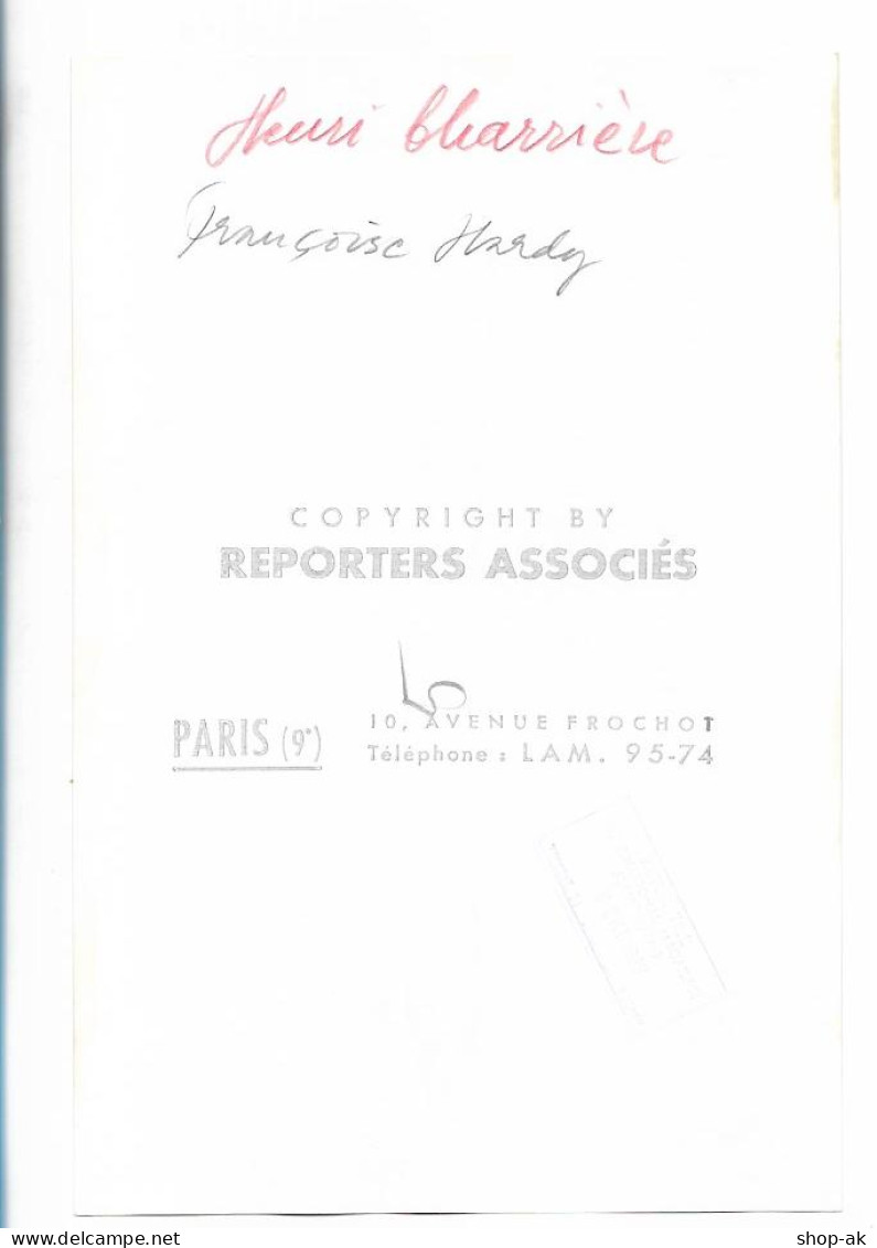 C6325/ Francoise Hardy + Henri Charriere Pressefoto Foto 23 X 15 Cm 1968 - Andere & Zonder Classificatie