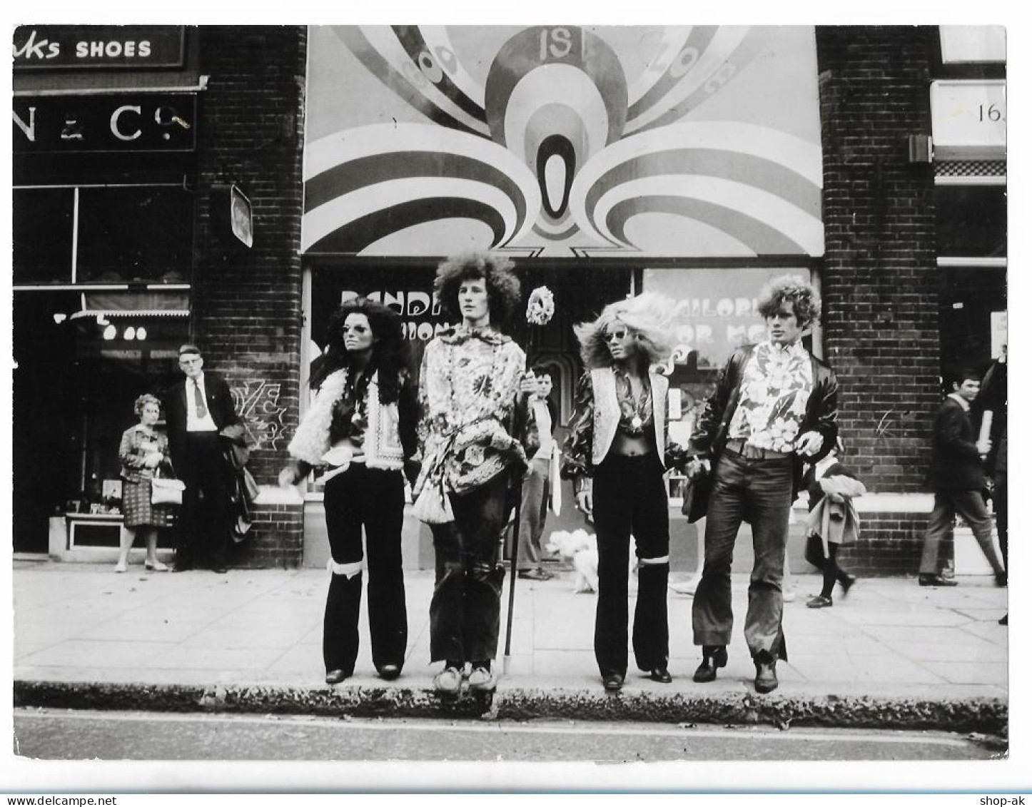 C6335/ Hippies  Pressefoto Foto 24 X 18 Cm Ca.1968 - Ohne Zuordnung