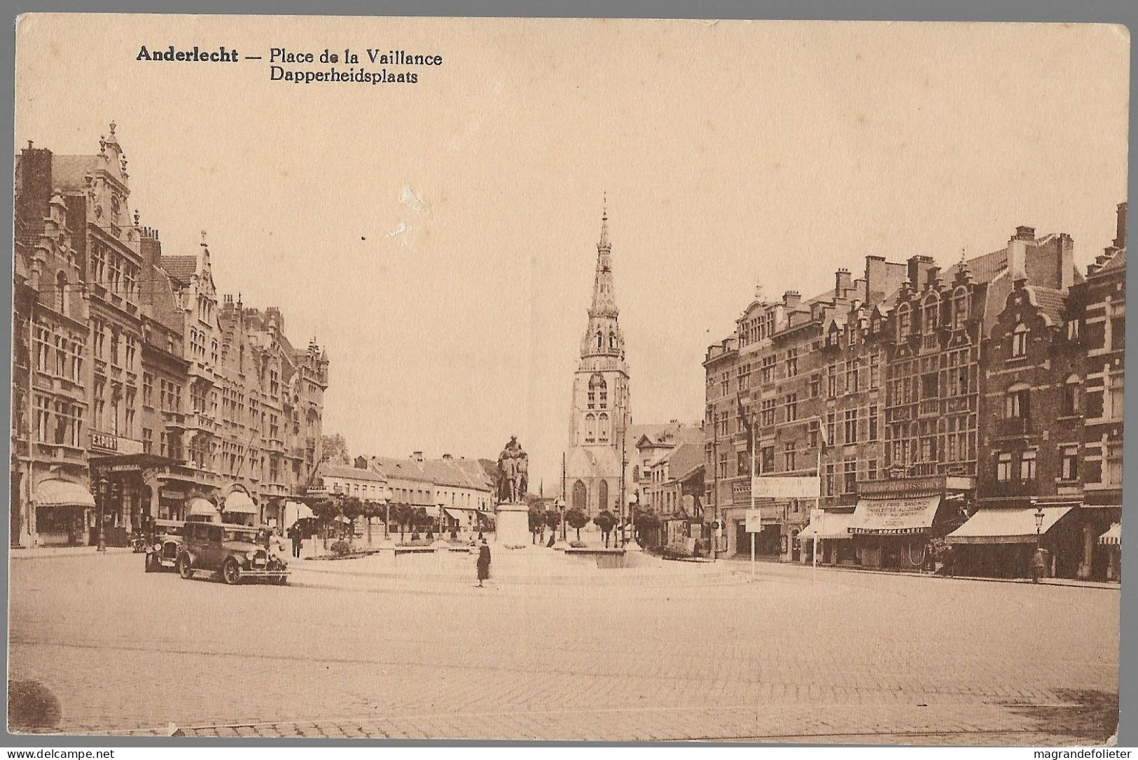 CPA CARTE POSTALE BELGIQUE BRUXELLES-ANDERLECHT PLACE DE LA VAILLANCE - Anderlecht