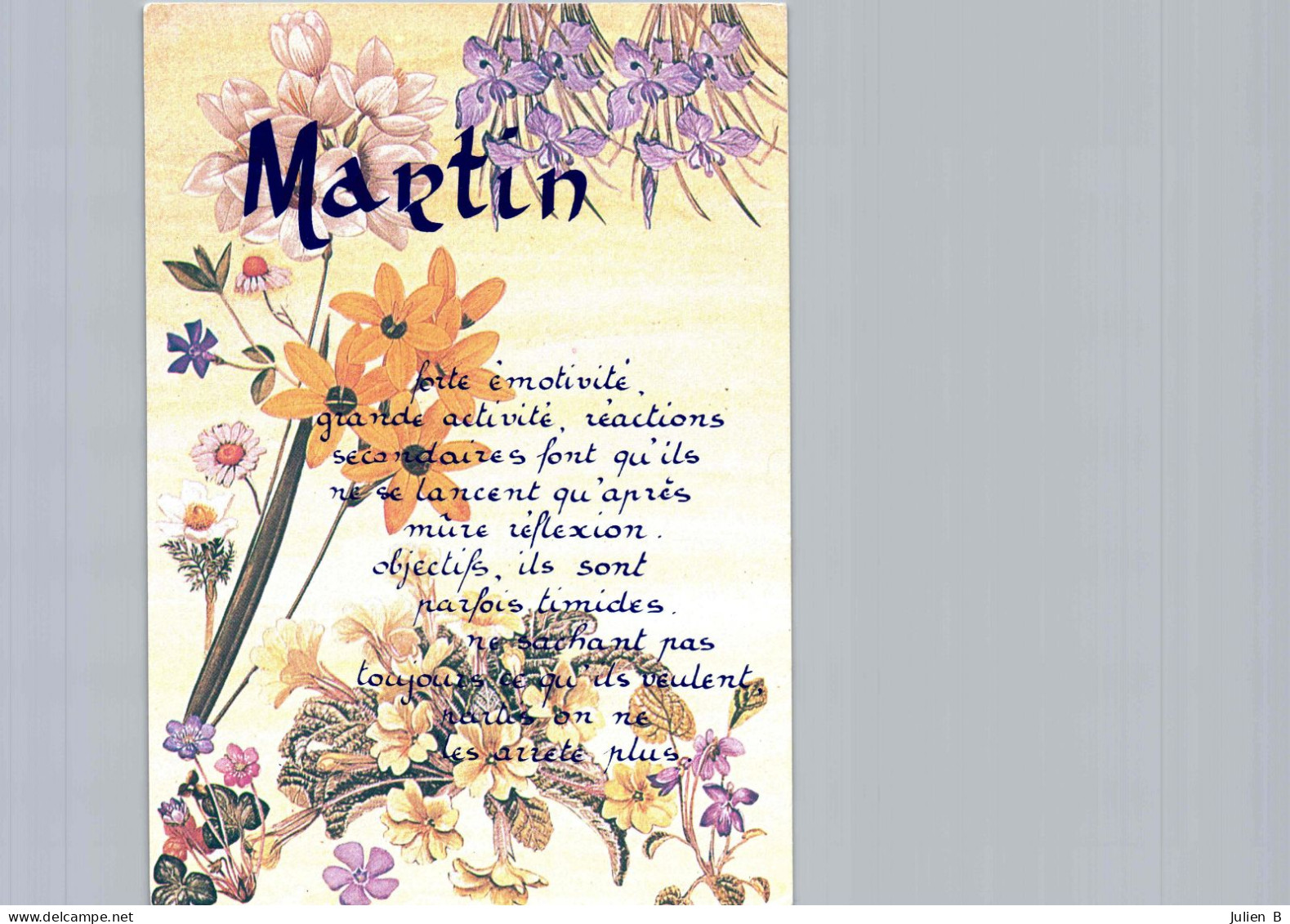 Martin, Edition ICDF - Voornamen