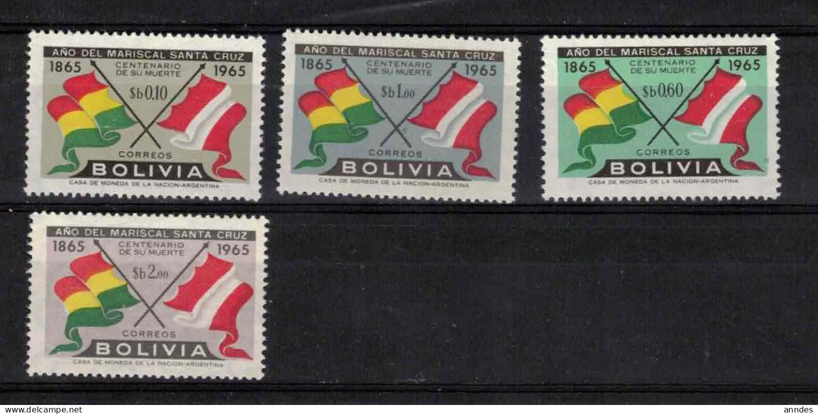 Nrs 442/45 Xx    Zeer Mooi - Bolivie