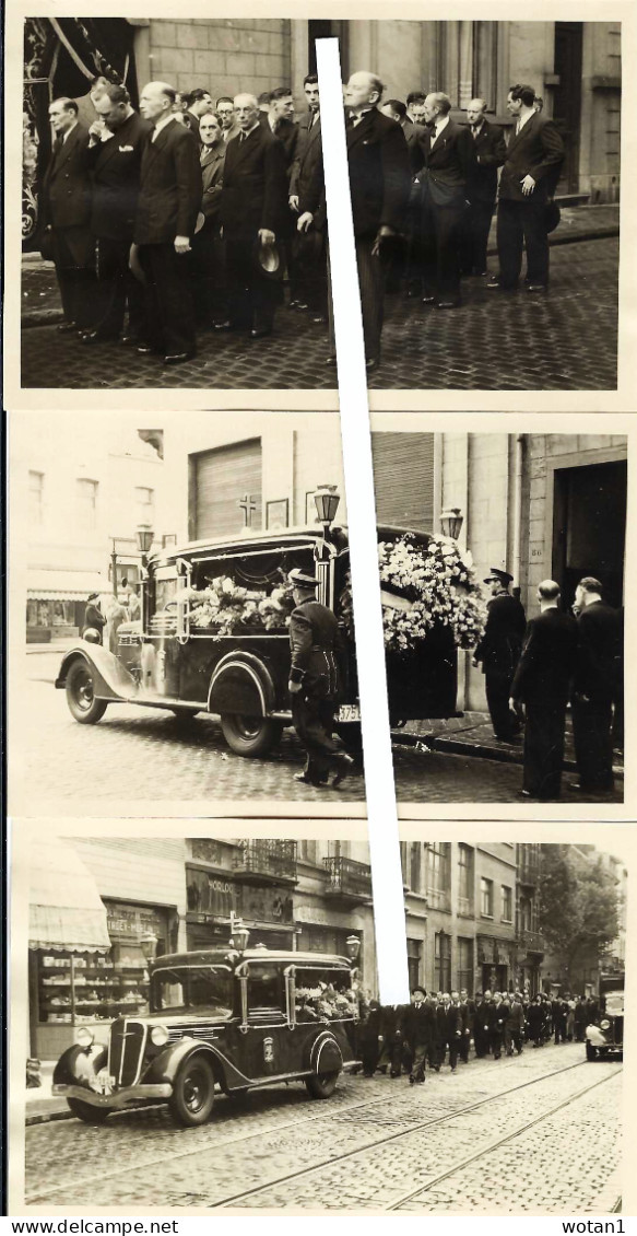 10 Cartes Photos - SCHAERBEEK - Enterrement De Mme Vve DEVOGELAER Née Dorothée ROELAND (ligne Blanche Fictive) - Schaarbeek - Schaerbeek