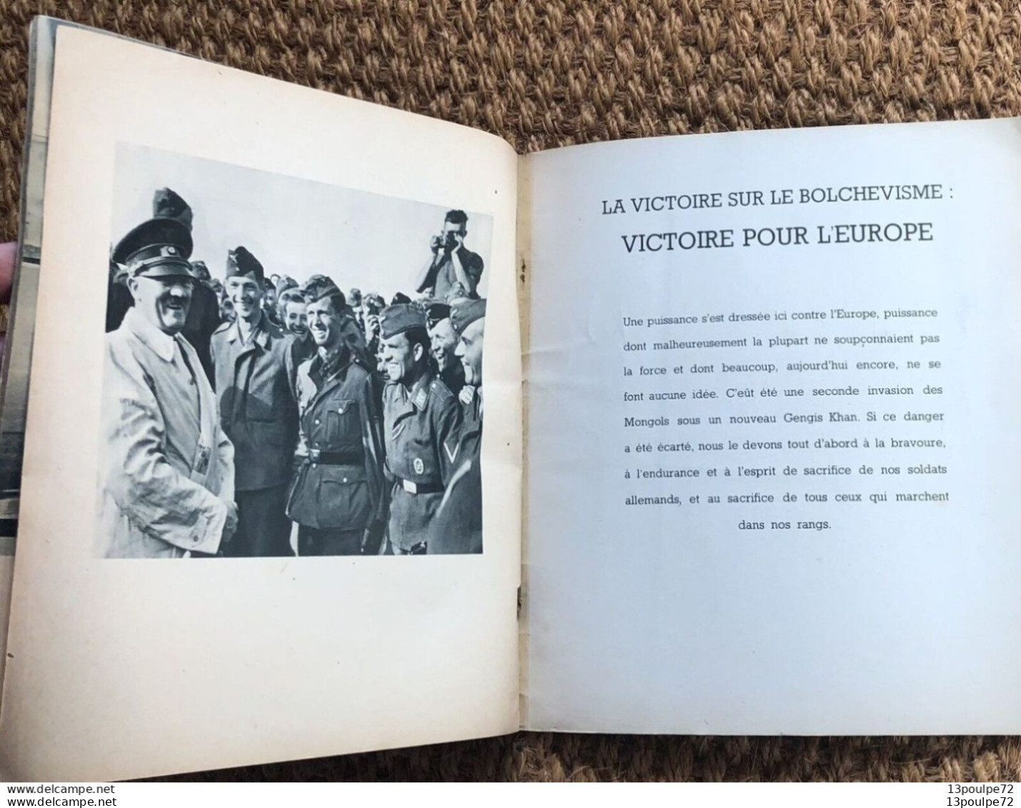 HITLER : VICTOIRE POUR L'EUROPE Brochure De Propagande En Français 1941 Nazisme - 1939-45