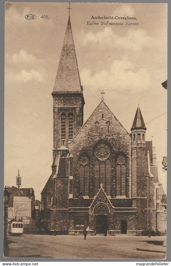 CPA CARTE POSTALE BELGIQUE BRUXELLES-ANDERLECHT CUREGHEM EGLISE SAINT-FRANCOIS  XAVIER - Anderlecht