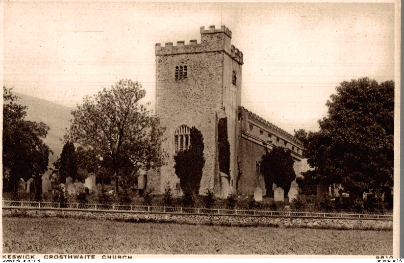 CPA Keswock Crosthwaite Church - Iglesias Y Las Madonnas