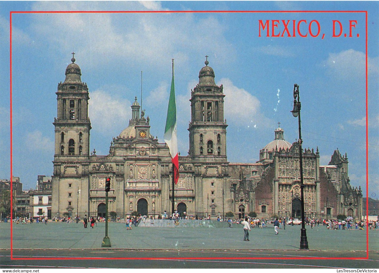 MEXIQUE - Mexico DF - La Catedral Metropolitana - Inah CNCA Mex - Animé - Carte Postale - Mexique