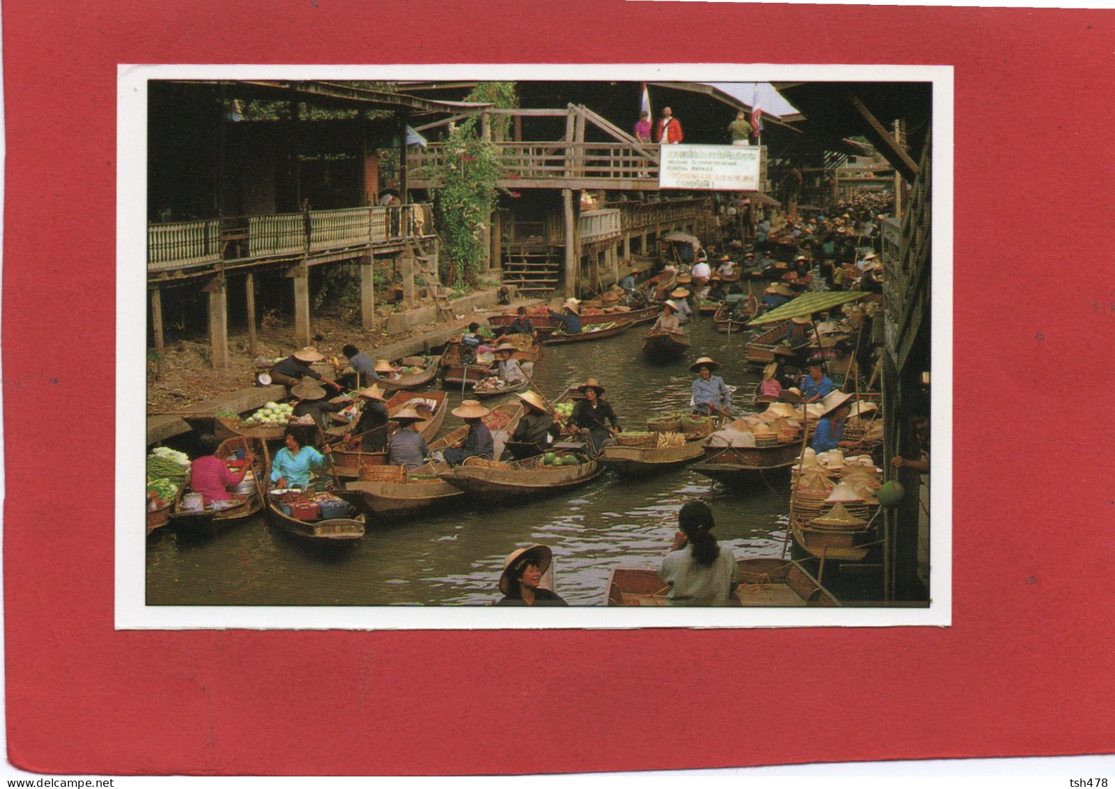 ASIE---THAILAND--Damnernsaduak Floating Market---voir 2 Scans - Tailandia