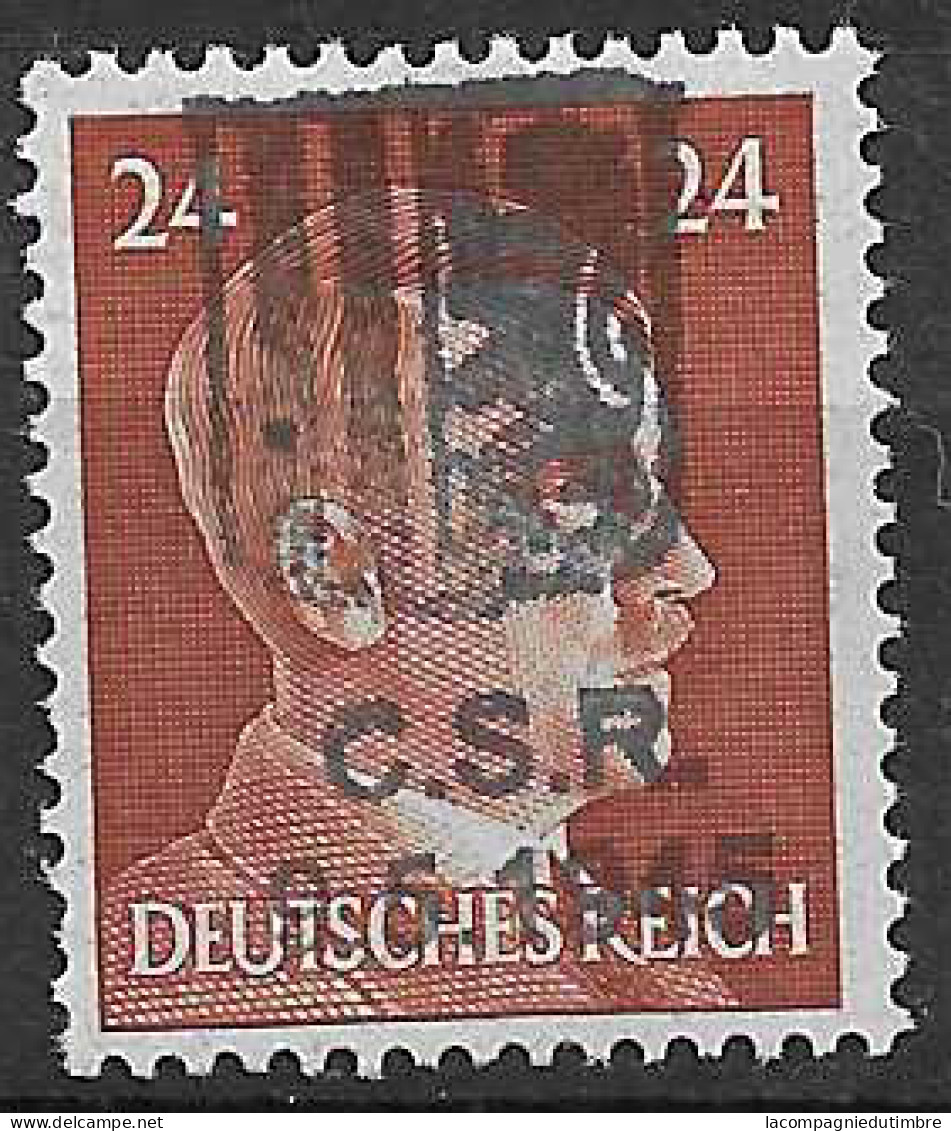 Allemagne/Tchécoslovaquie émission Locale 1945 Neuf ** MNH. TB Et Signé Dub. - Postfris