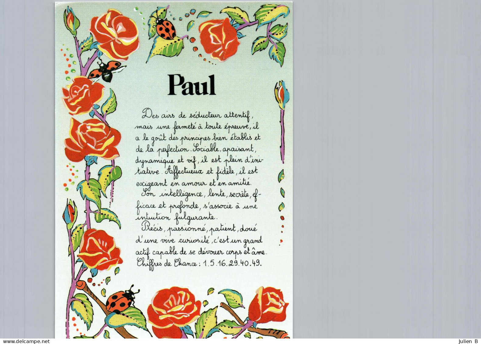 Paul, Edition Andre Barthelemy - Prénoms