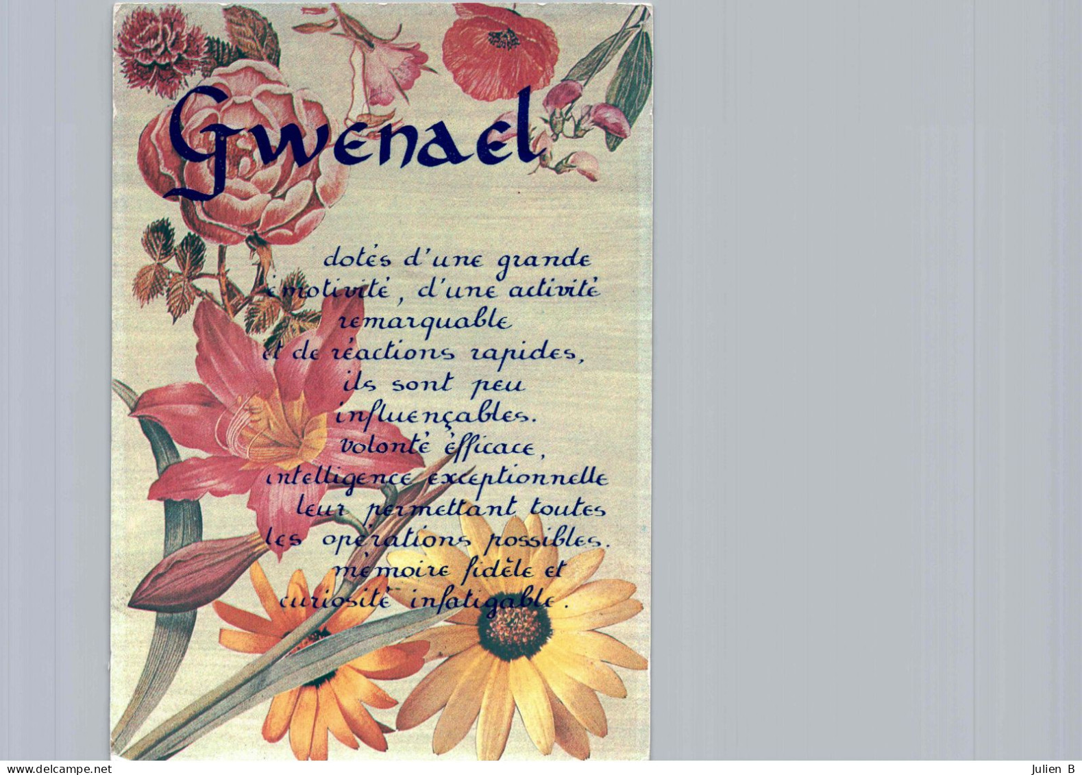 Gwenael, Edition ICDF - Voornamen