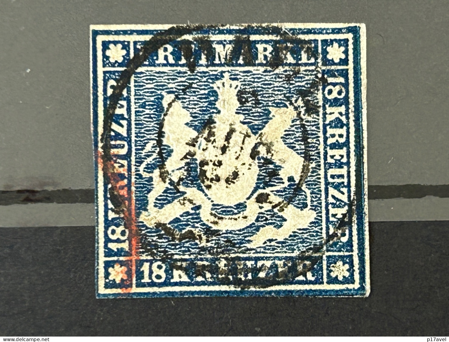 Württemberg 18 Kreuzer Mi - Nr. 15 . Gestempelt . - Used