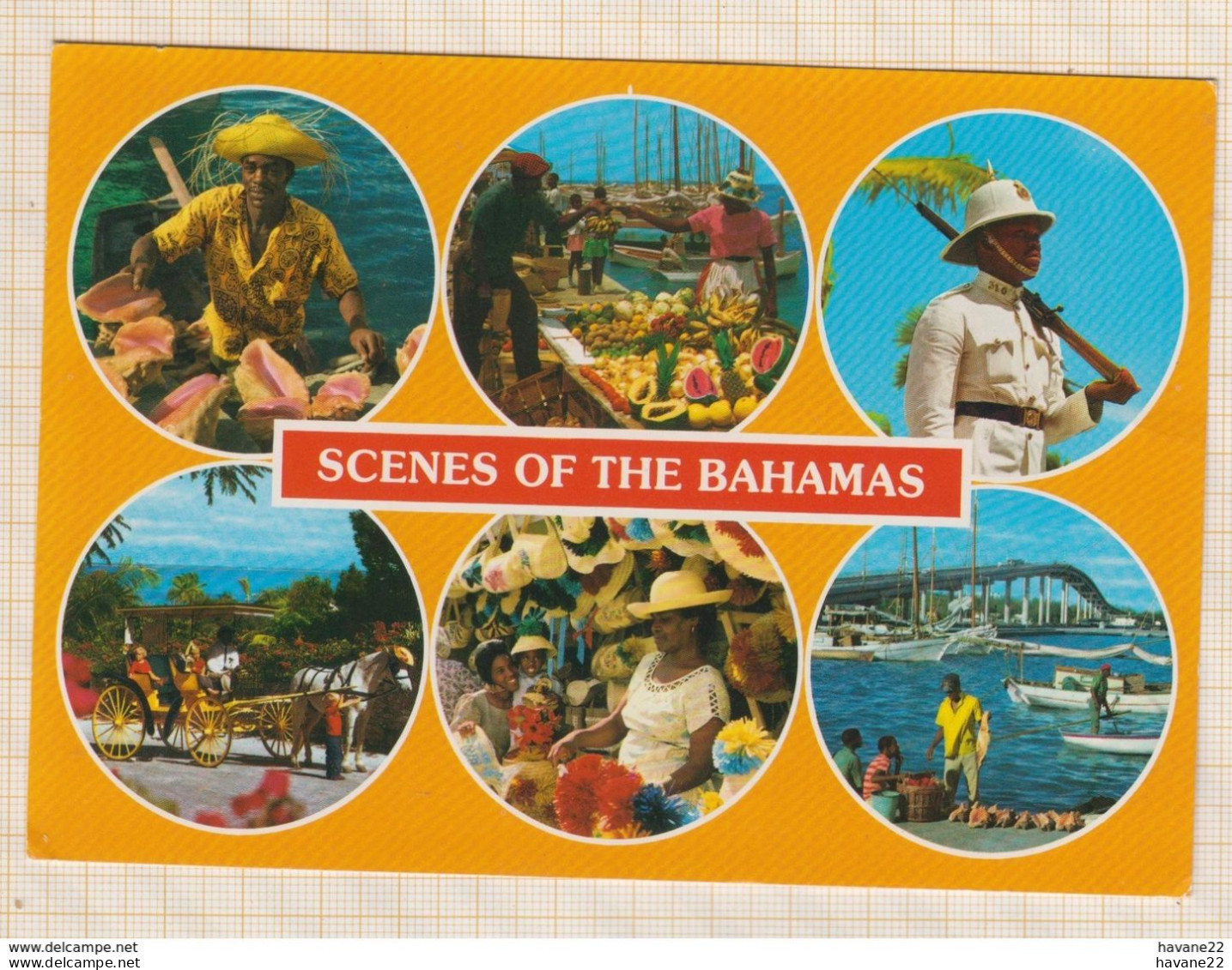 8AK3996 Scènes Of The BAHAMAS Multi Vues  2 SCANS - Bahamas