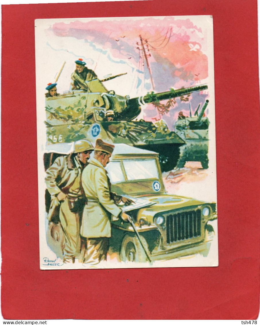 MILITARIA--Philippe LECLERC DE HAUTECLOCQUE----N° 4 Illustration Raoul AUGER--voir 2 Scans - Guerre 1939-45