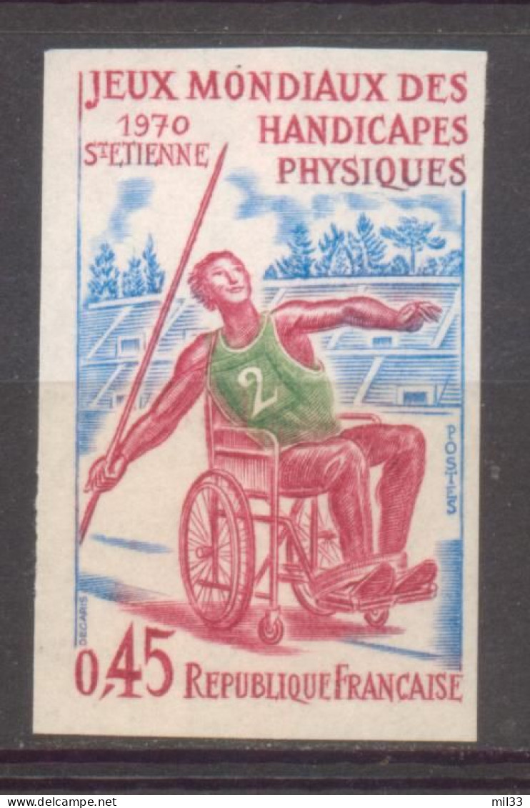 Jeux Des Handicapés YT 1649 De 1970 Sans Trace Charnière - Non Classés