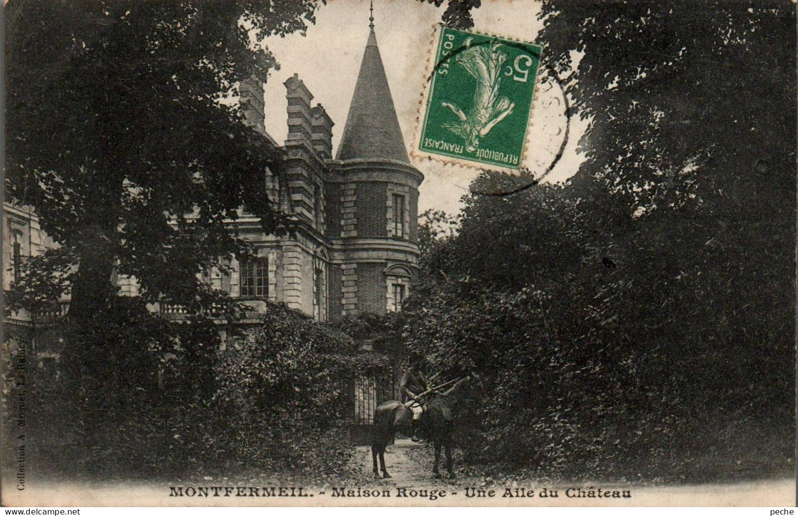 N°2299 W -cpa Montfermeil -maison Rouge- Une Aile Du Château- - Montfermeil