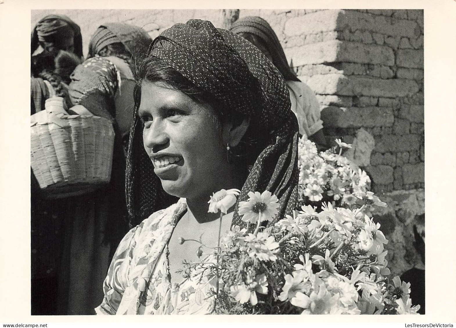 MEXIQUE - Flores - 1977 - Oaxaca - Oaxaca - Foto - Clare Brett Smith - Animé - Carte Postale - Mexico