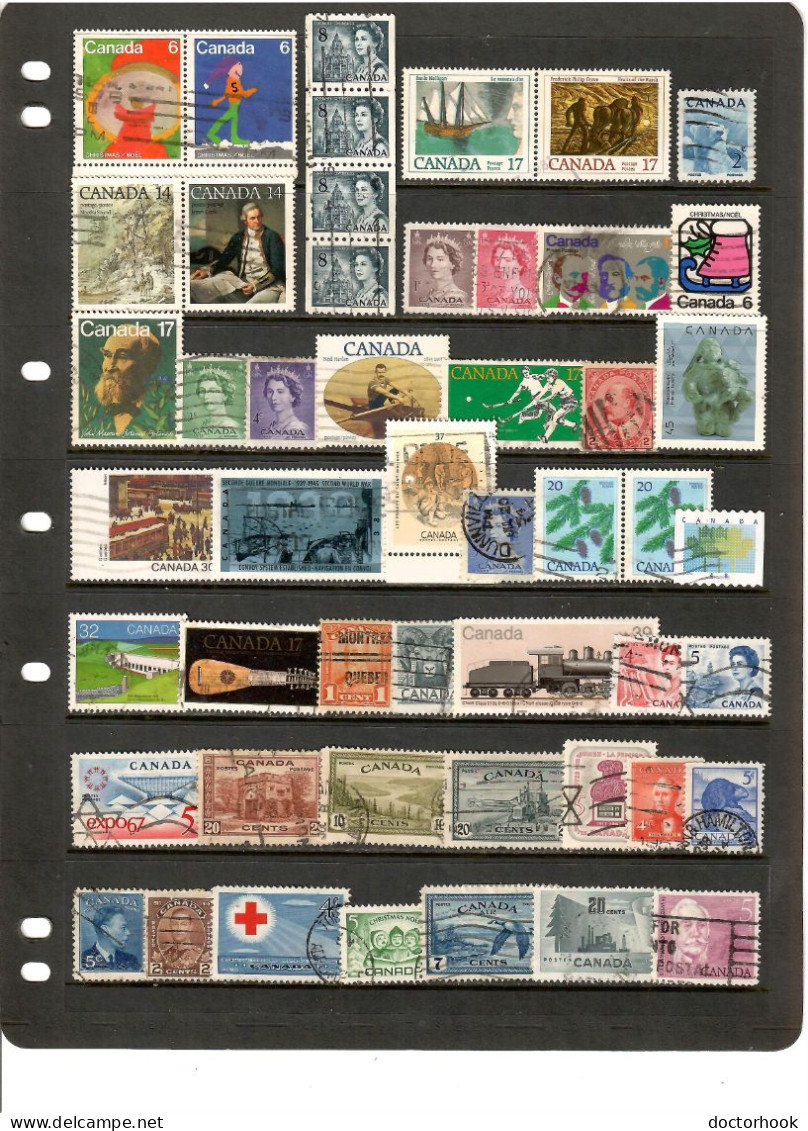 CANADA  50 DIFFERENT USED (STOCK SHEET NOT INCLUDED) (CONDITION PER SCAN) (Per50-7) - Collections